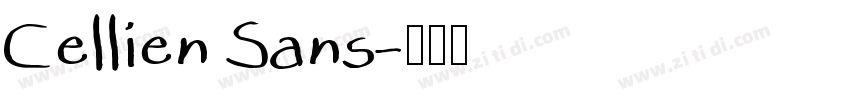 Cellien Sans字体转换